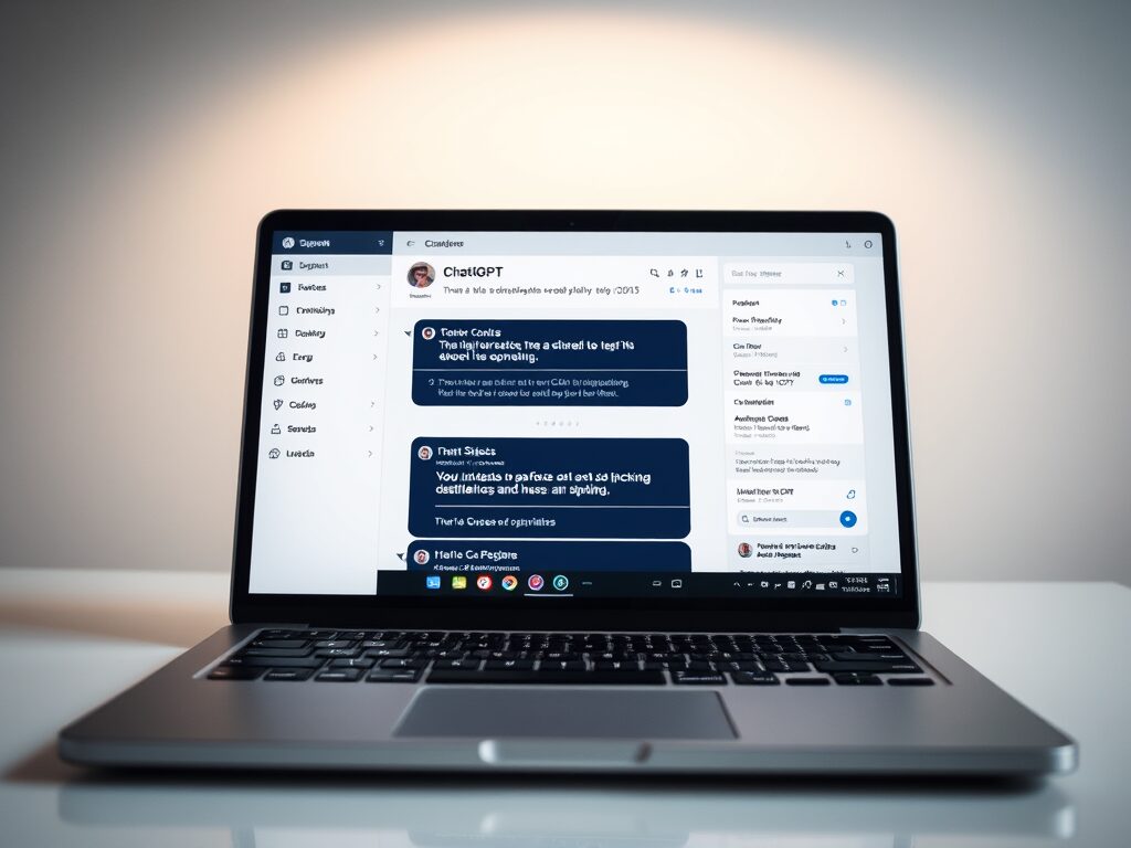 ChatGPT on a laptop screen