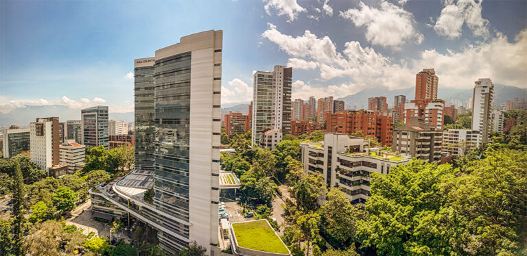 El Poblado neighborhood in Medellin, Colombia